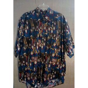 TANGO by Max Raab Colorful Military Marching Band Confederacy Style Shirt‎  XL